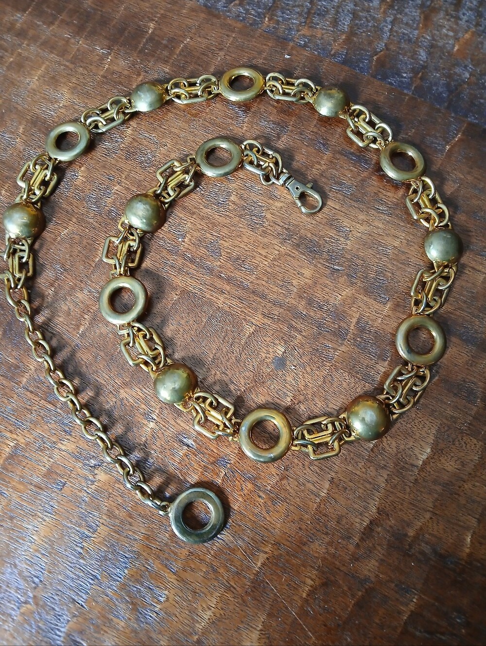 Vintage Gold Tone Chain Belt